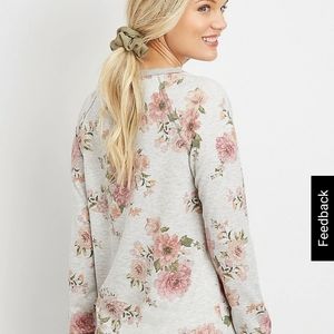 Floral Pocket Pullover